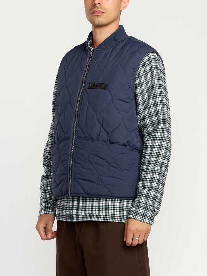 Load image into Gallery viewer, Volcom Men&#39;s Donsonic Vest Navy A1832500-NVY
