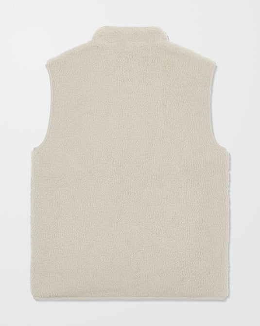 Volcom Men's Muzzer Fuzzar Vest Stone A1832602-STN