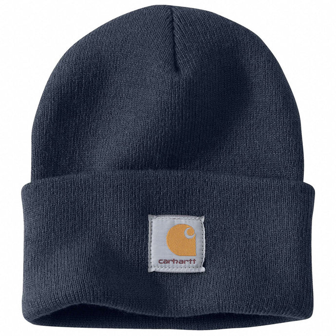 Carhartt Unisex Knit Cuffed Beanie Navy A18-NVY