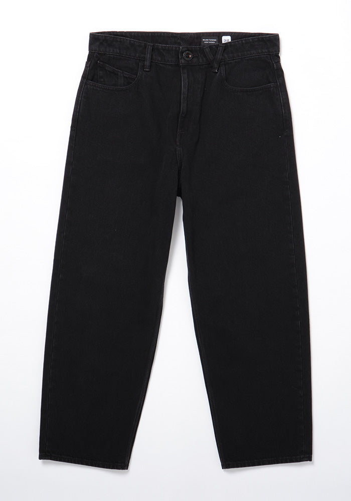 Load image into Gallery viewer, Volcom Billow Tapered Denim Loose Fit Pants Black A1912301-BLK
