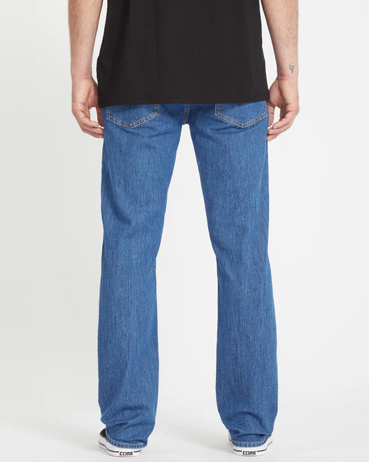 Volcom Men's Solver Modern Fit Jeans Bold Blue A1912303_BDL