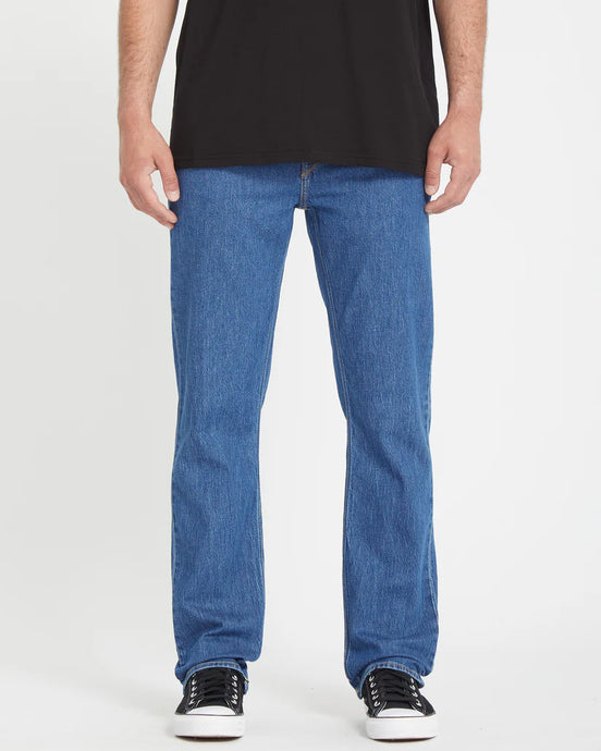 Volcom Men's Solver Modern Fit Jeans Bold Blue A1912303_BDL