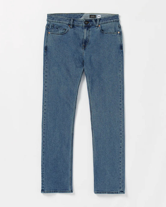 Volcom Men's Solver Denim Washed Blue A1912303-WBU