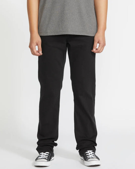 Volcom Men's Solver Jeans Black Out A1912617-BKO