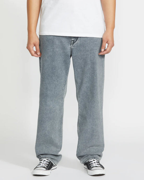 Volcom Men's Modown Tapered Jeans Ash Blue A1932102_ASH