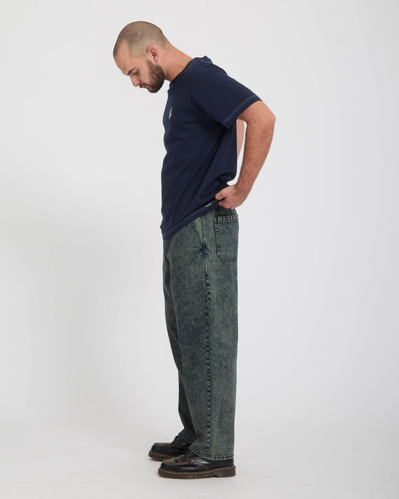 Load image into Gallery viewer, Volcom Men's Freazy Loose Jeans Pants Scarab A1932602-SCB
