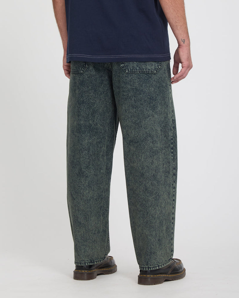 Load image into Gallery viewer, Volcom Men's Freazy Loose Jeans Pants Scarab A1932602-SCB
