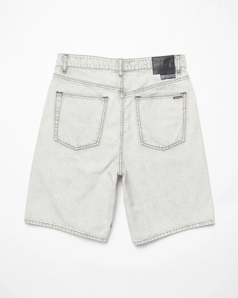 Load image into Gallery viewer, Volcom Men&#39;s Billow Denim Relaxed Fit Shorts Bone A2012200_BNE
