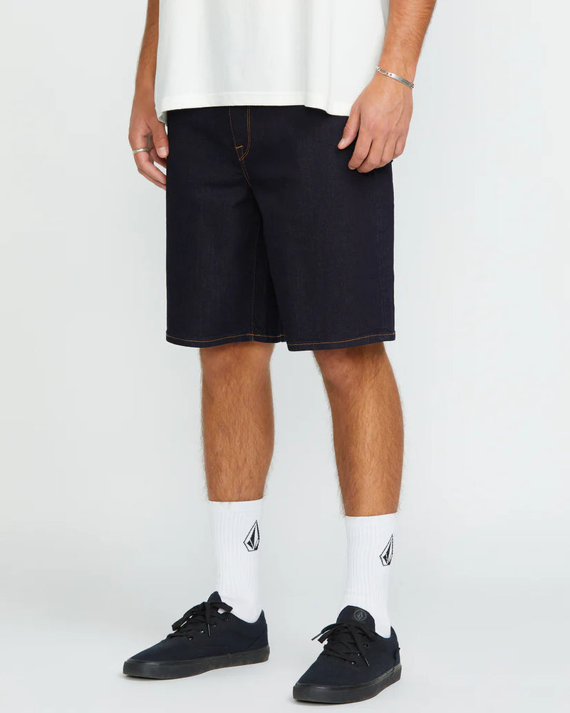 Load image into Gallery viewer, Volcom Men&#39;s Billow Denim Relaxed Fit Shorts Rinse A2012200_RNS
