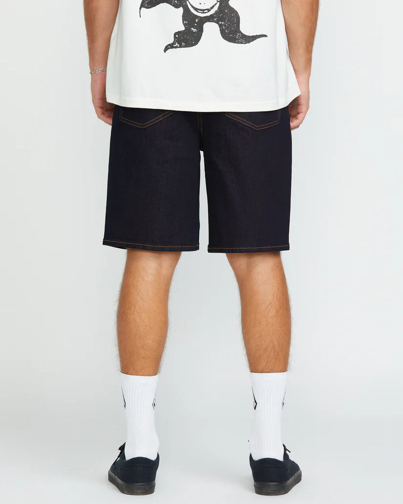 Load image into Gallery viewer, Volcom Men&#39;s Billow Denim Relaxed Fit Shorts Rinse A2012200_RNS

