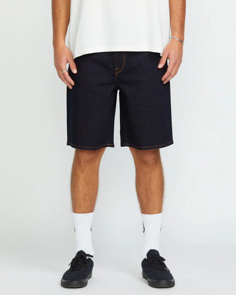 Load image into Gallery viewer, Volcom Men&#39;s Billow Denim Relaxed Fit Shorts Rinse A2012200_RNS

