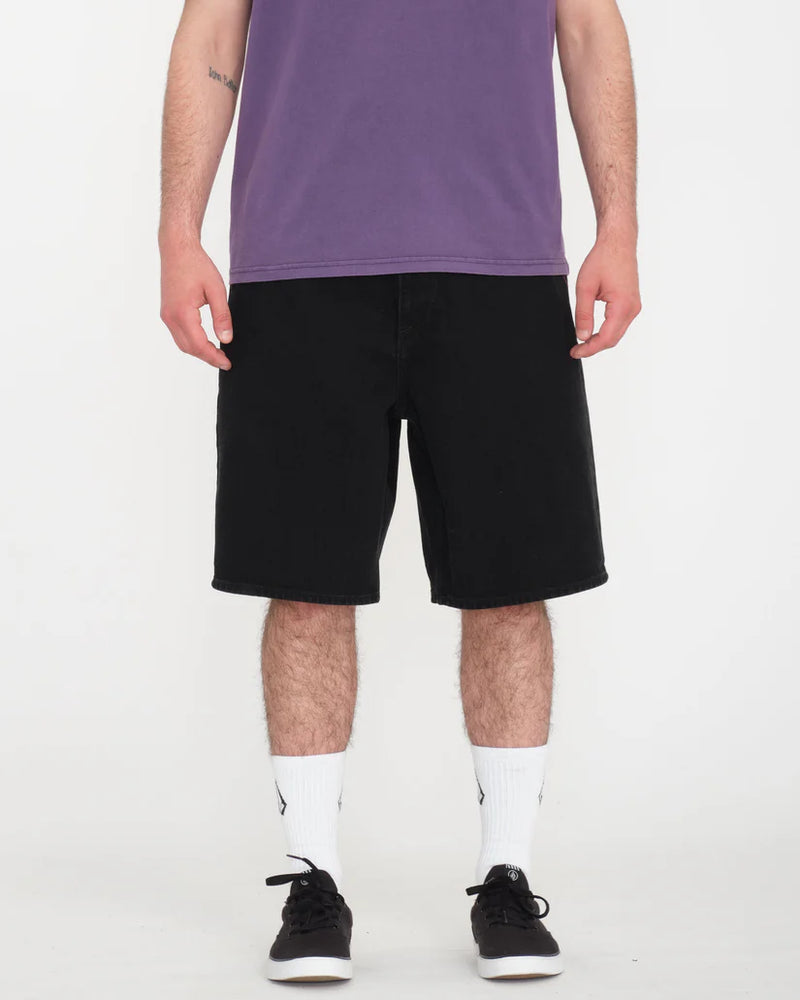 Load image into Gallery viewer, Volcom Men's Billow 22" Denim Short Black A2012609_BLK
