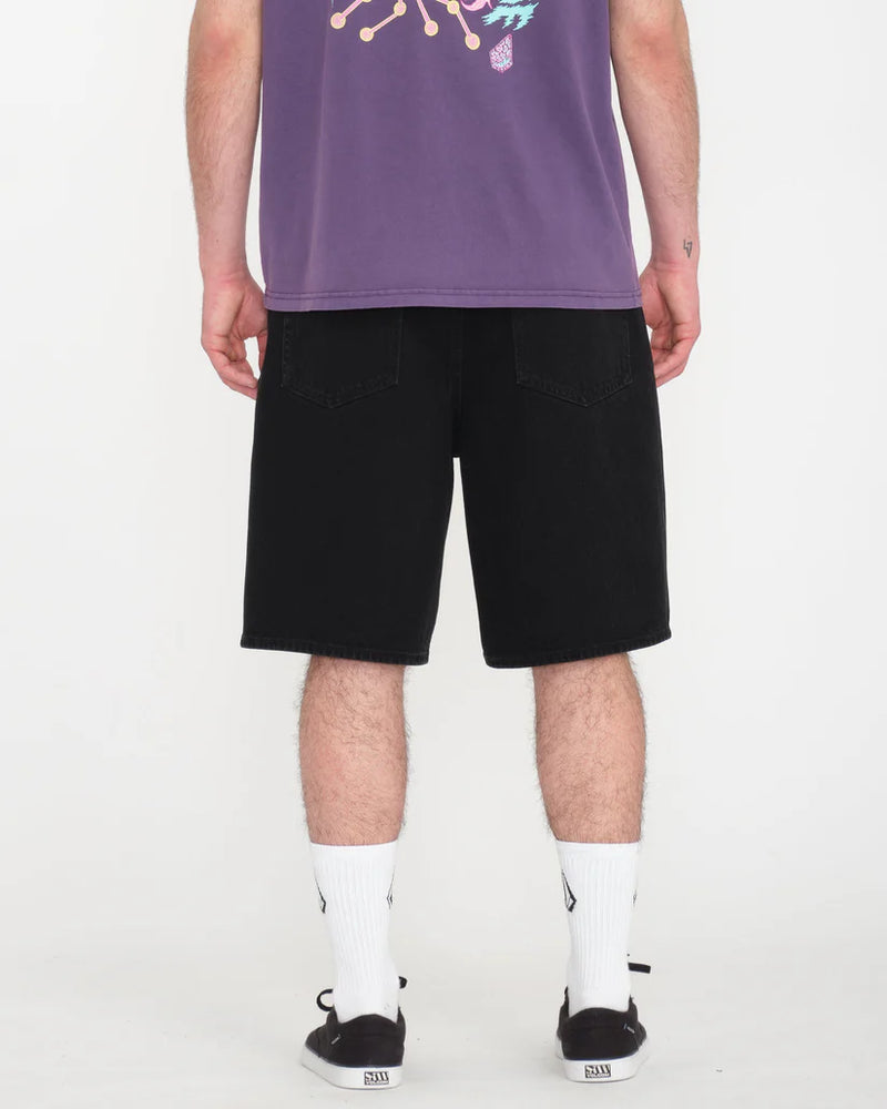 Load image into Gallery viewer, Volcom Men's Billow 22" Denim Short Black A2012609_BLK
