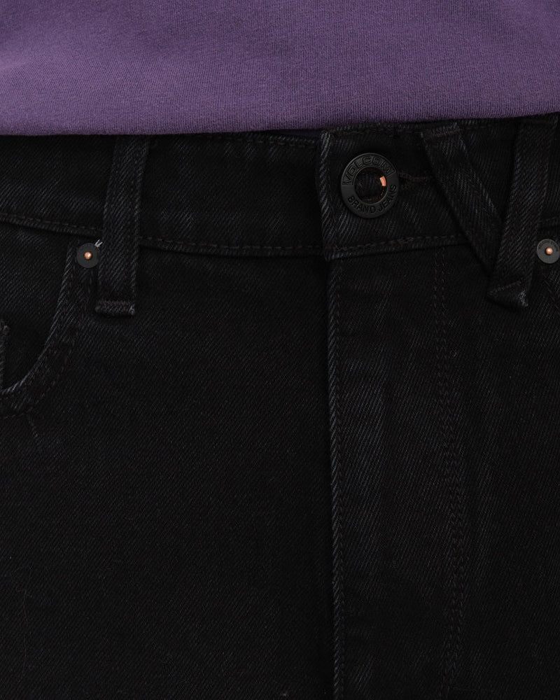 Load image into Gallery viewer, Volcom Men's Billow 22" Denim Short Black A2012609_BLK
