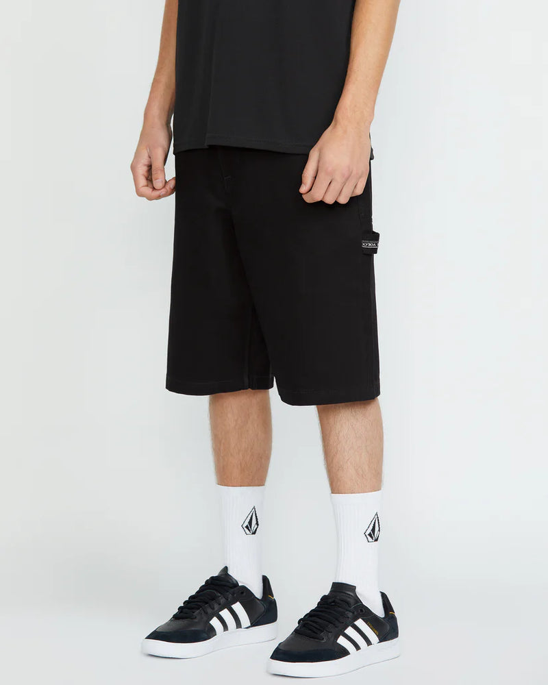 Load image into Gallery viewer, Volcom Men&#39;s Sawhorse Denim Shorts Black A2042400_BLK
