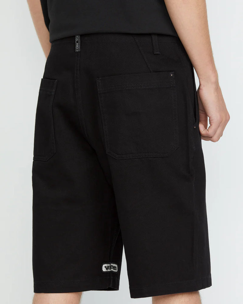 Load image into Gallery viewer, Volcom Men&#39;s Sawhorse Denim Shorts Black A2042400_BLK
