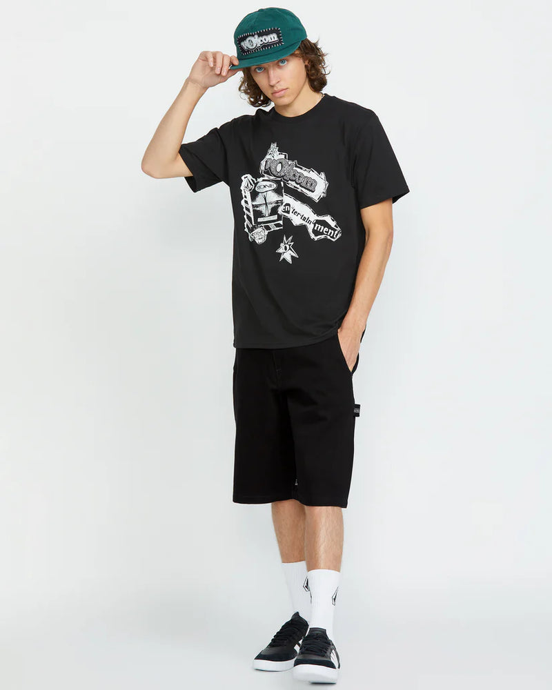 Load image into Gallery viewer, Volcom Men&#39;s Sawhorse Denim Shorts Black A2042400_BLK
