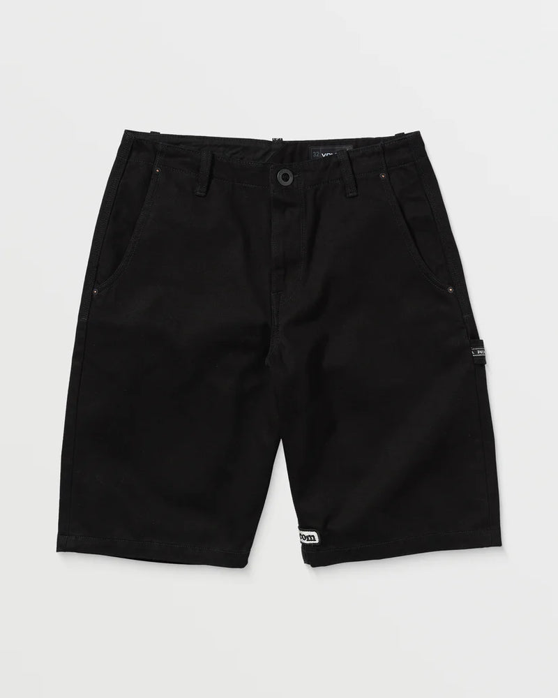 Load image into Gallery viewer, Volcom Men&#39;s Sawhorse Denim Shorts Black A2042400_BLK
