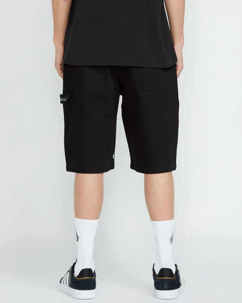 Load image into Gallery viewer, Volcom Men&#39;s Sawhorse Denim Shorts Black A2042400_BLK
