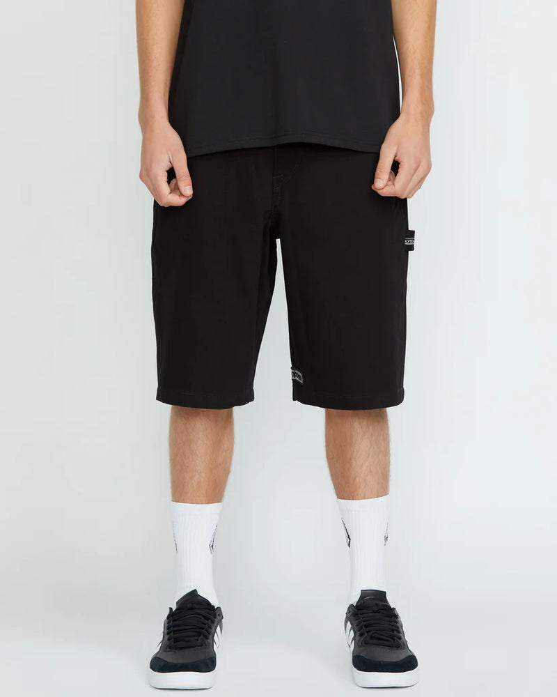 Load image into Gallery viewer, Volcom Men&#39;s Sawhorse Denim Shorts Black A2042400_BLK
