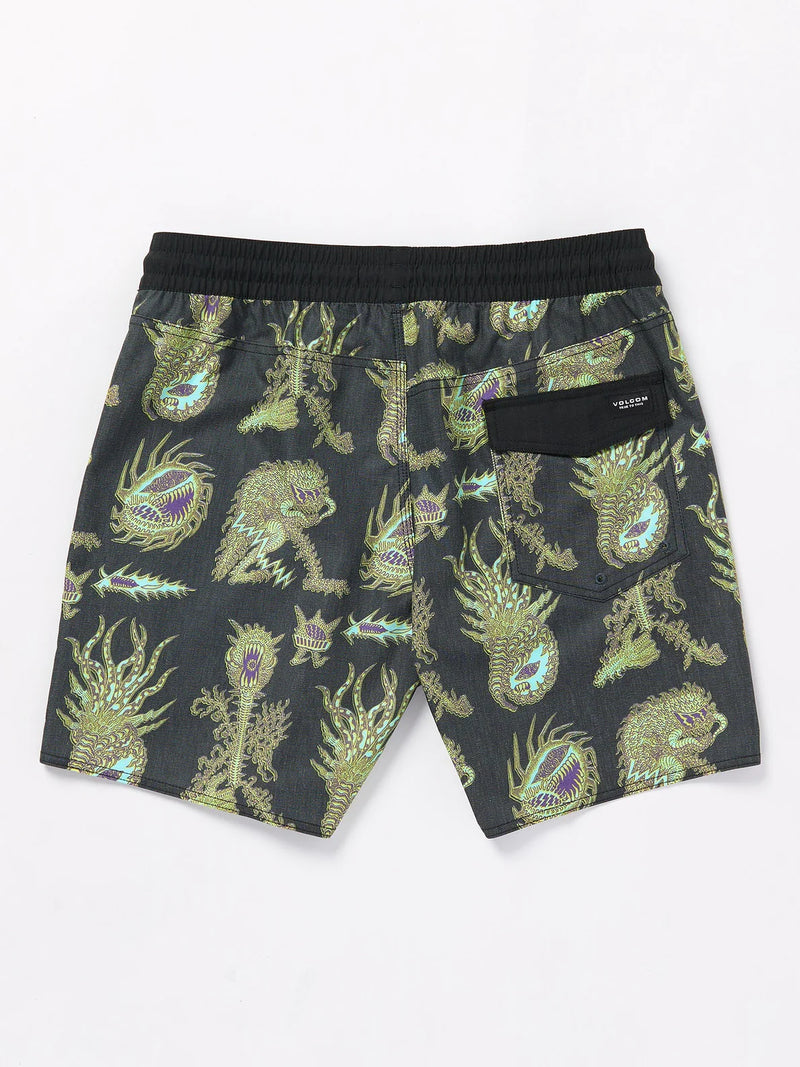 Load image into Gallery viewer, Volcom Men&#39;s Tetsunori Trunk 17&quot; Boardshort Black A2512404_BLK
