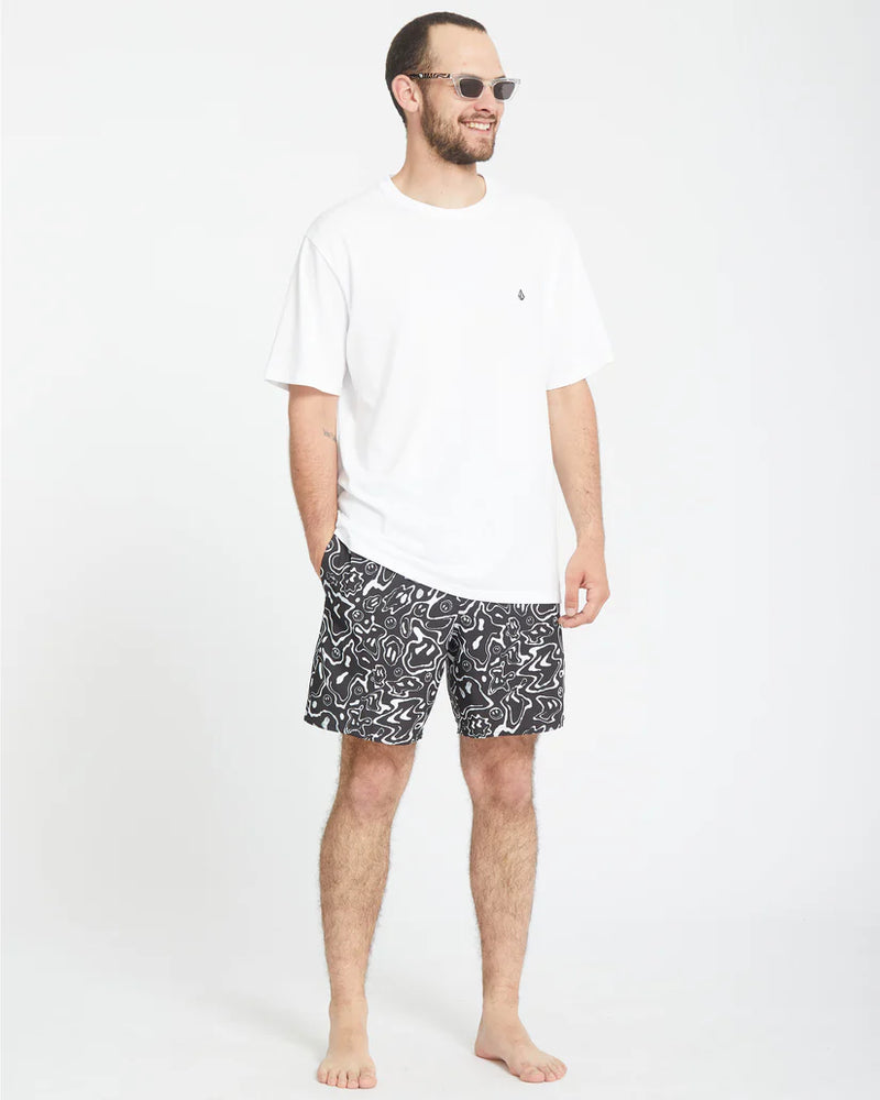 Load image into Gallery viewer, Volcom Men&#39;s Filip Rygalski Smil Trunk 17&quot; Boardshorts Black A2512502_BLK
