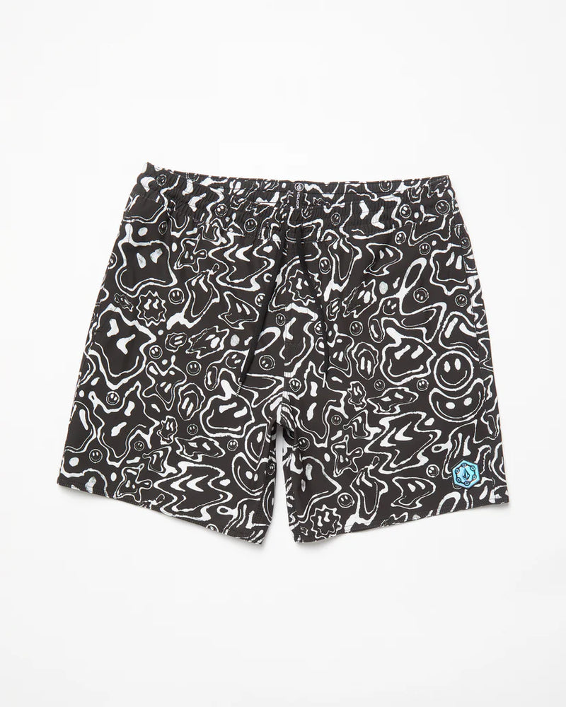 Load image into Gallery viewer, Volcom Men&#39;s Filip Rygalski Smil Trunk 17&quot; Boardshorts Black A2512502_BLK
