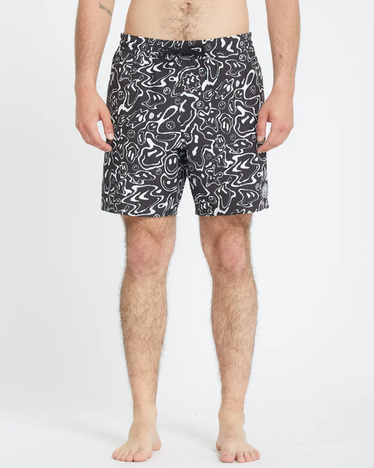 Volcom Men's Filip Rygalski Smil Trunk 17" Boardshorts Black A2512502_BLK