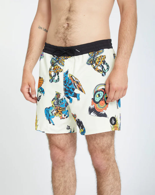 Volcom Men's Bob Mollema Trunk 16" Boardshorts Light Beige A2512504_LBG