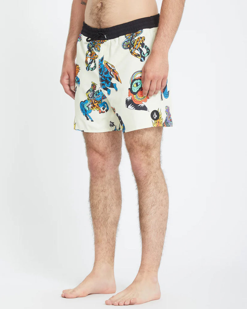Load image into Gallery viewer, Volcom Men&#39;s Bob Mollema Trunk 16&quot; Boardshorts Light Beige A2512504_LBG
