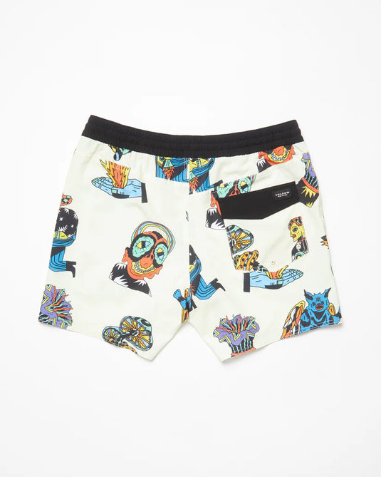 Volcom Men's Bob Mollema Trunk 16" Boardshorts Light Beige A2512504_LBG