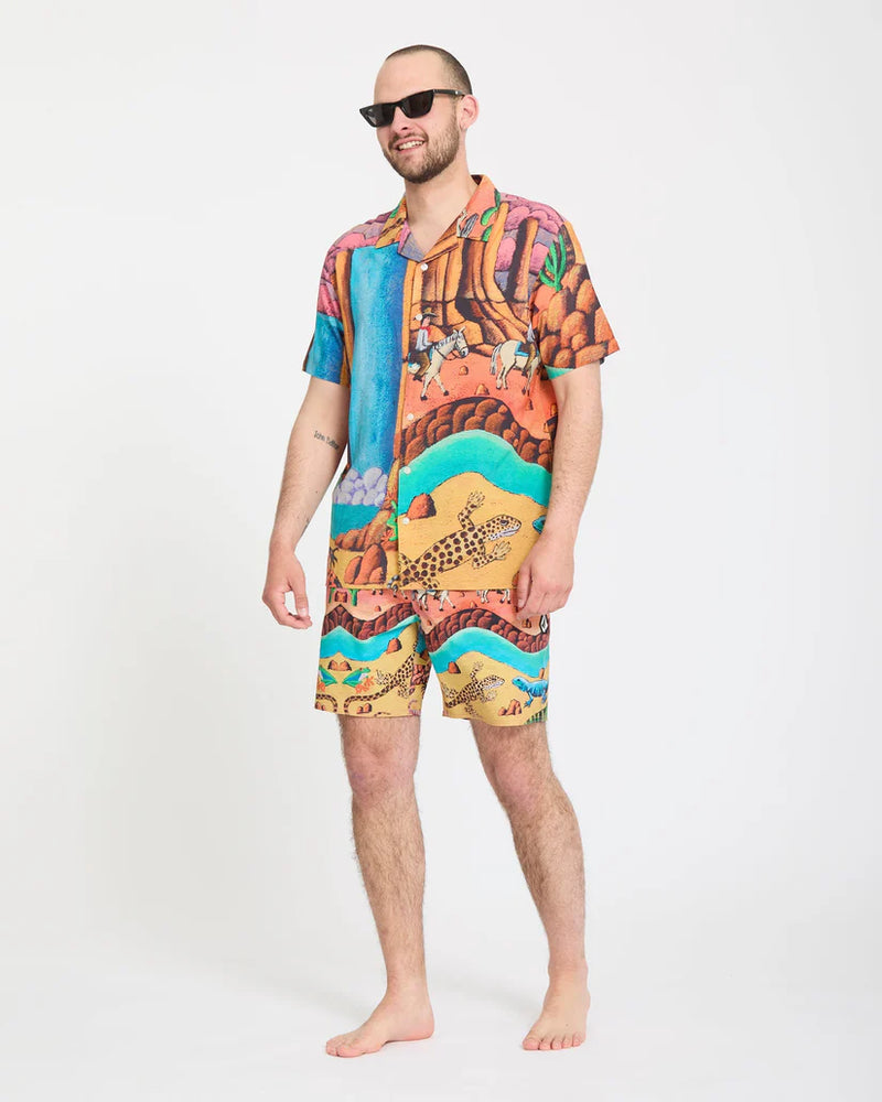 Load image into Gallery viewer, Volcom Men's Mickey Mason Trunk 17" Boardshort Multi A2512612_MLT
