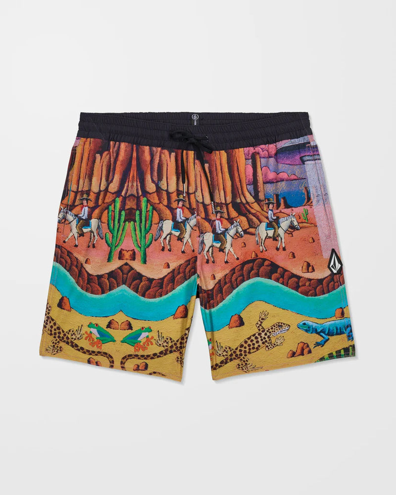 Load image into Gallery viewer, Volcom Men's Mickey Mason Trunk 17" Boardshort Multi A2512612_MLT
