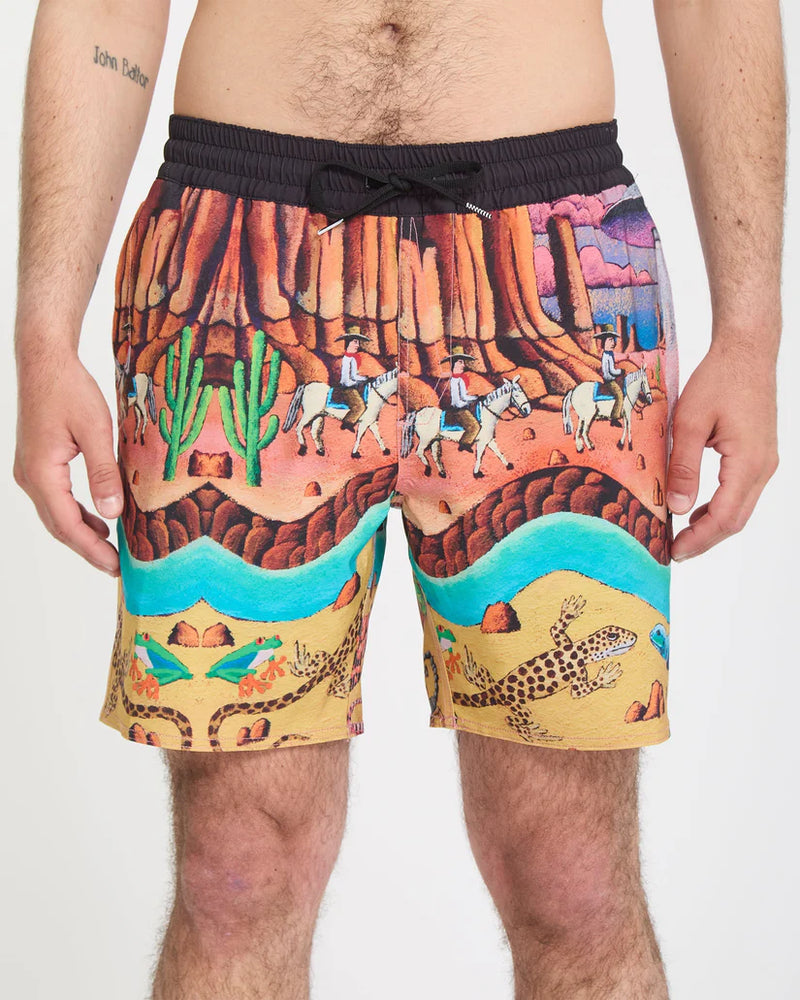 Load image into Gallery viewer, Volcom Men's Mickey Mason Trunk 17" Boardshort Multi A2512612_MLT

