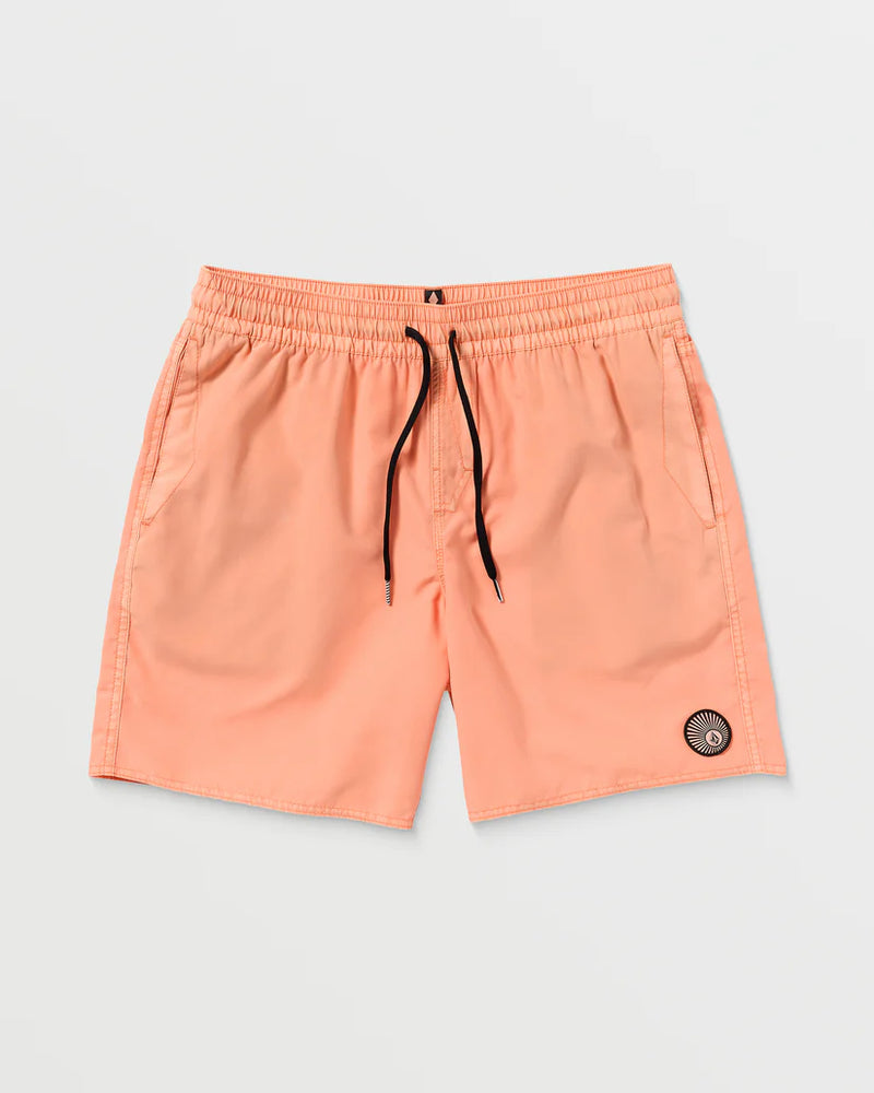 Load image into Gallery viewer, Volcom Men&#39;s Center Trunk 17&quot; Boardshorts Pale Peach A2532404_PCH
