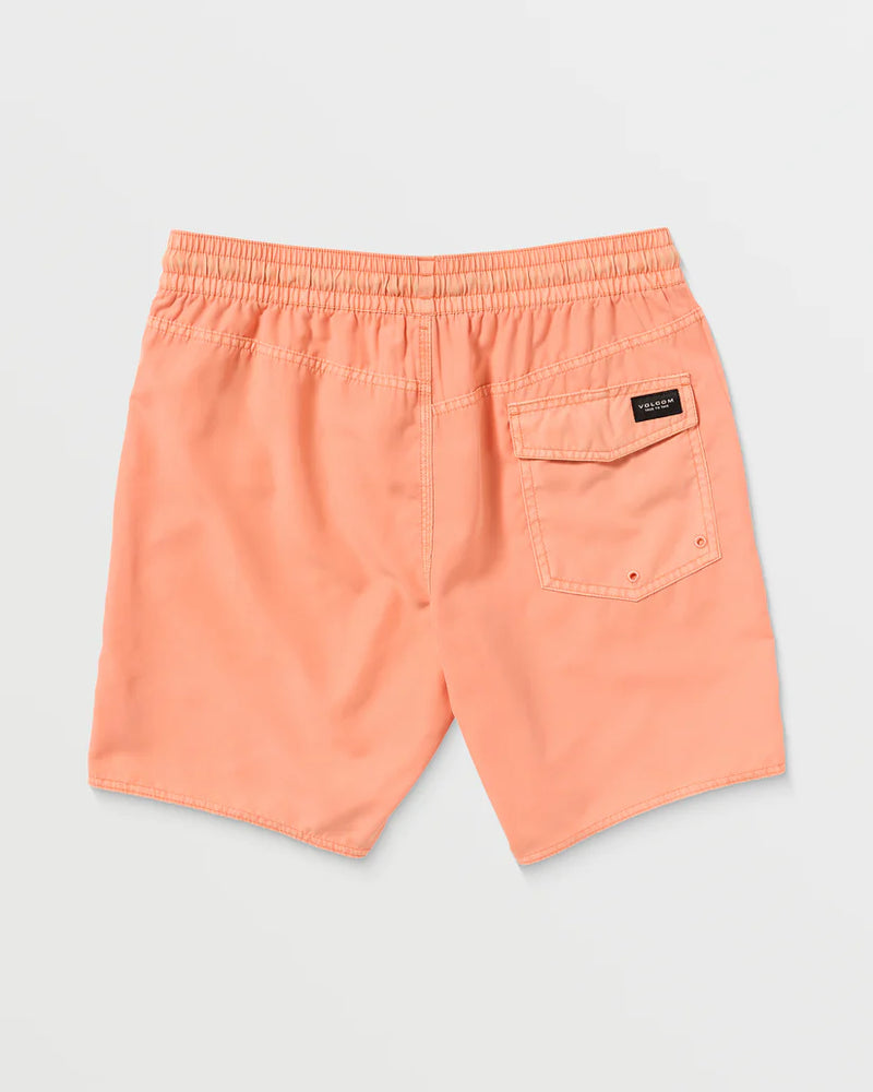 Load image into Gallery viewer, Volcom Men&#39;s Center Trunk 17&quot; Boardshorts Pale Peach A2532404_PCH
