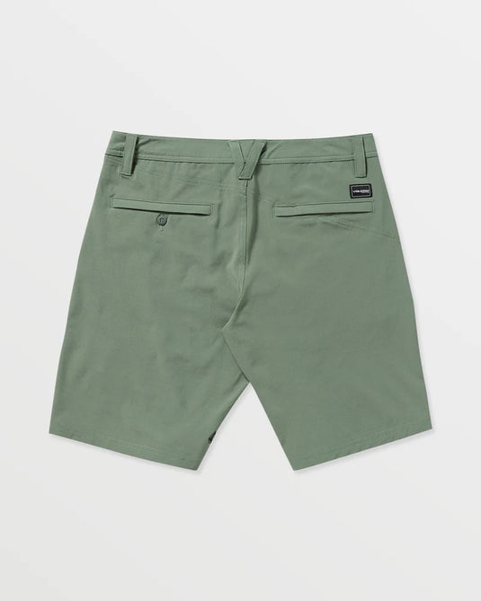 Volcom Men's Frickin Cross Shred Static 20" Hybrid Shorts Light Olive A3212306_LTO