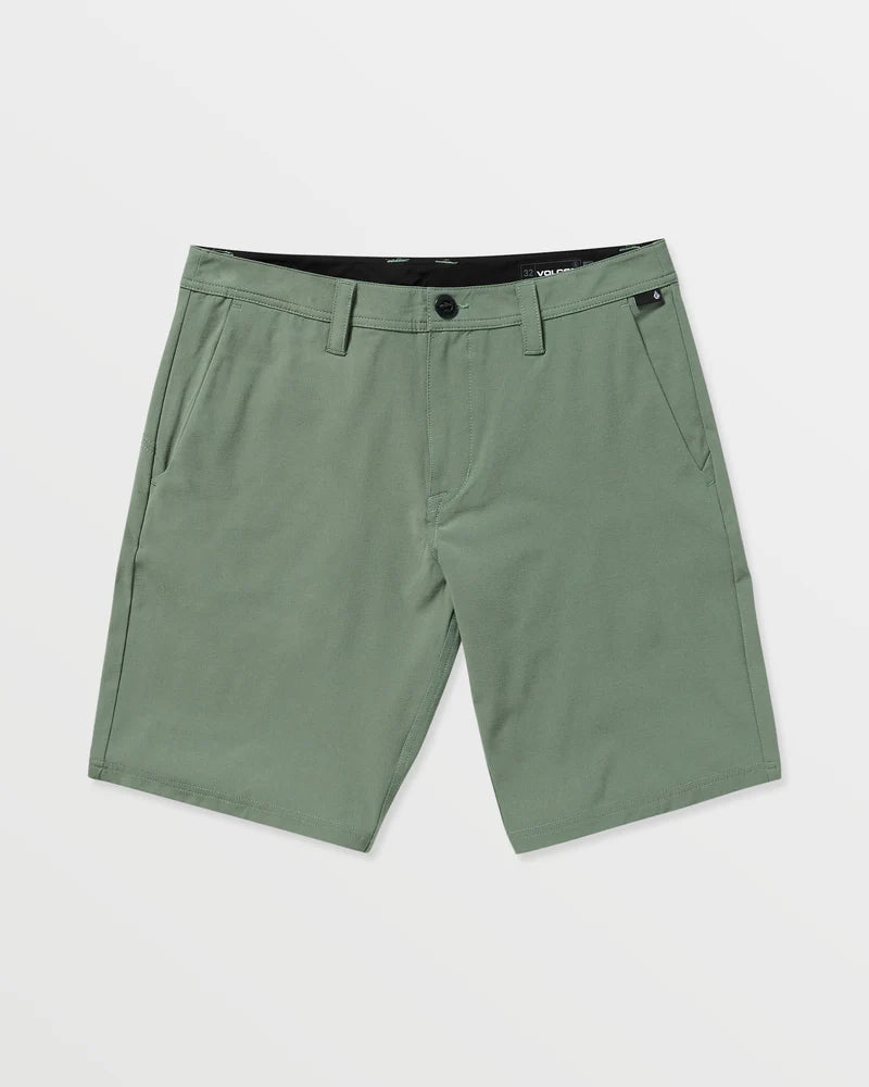 Load image into Gallery viewer, Volcom Men&#39;s Frickin Cross Shred Static 20&quot; Hybrid Shorts Light Olive A3212306_LTO
