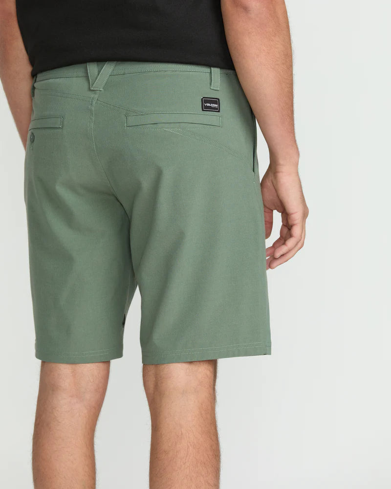 Load image into Gallery viewer, Volcom Men&#39;s Frickin Cross Shred Static 20&quot; Hybrid Shorts Light Olive A3212306_LTO
