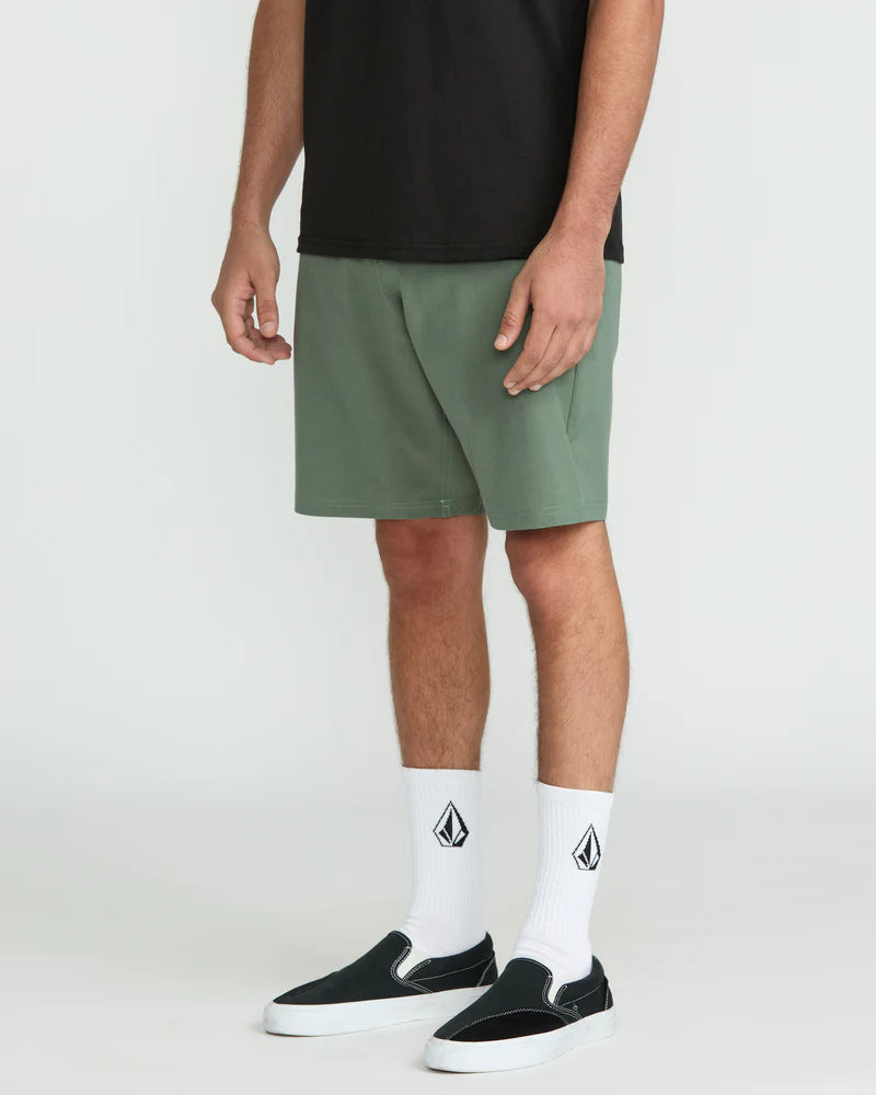 Load image into Gallery viewer, Volcom Men&#39;s Frickin Cross Shred Static 20&quot; Hybrid Shorts Light Olive A3212306_LTO
