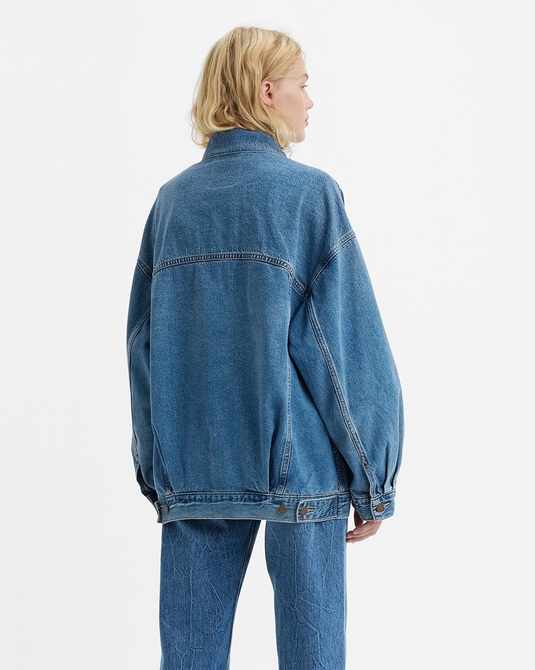 Levi's Womens Trucker Jacket Medium Indigo Worn In A34720003