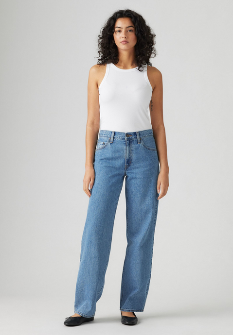 Levi's Womens' Baggy Dad Jeans Own It Stone A34940072