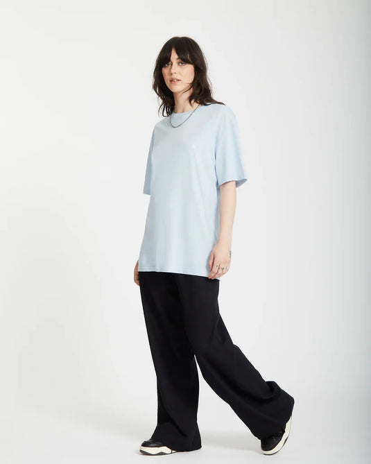 Volcom Unisex Stone Blanks T-Shirt Carolina Blue A3512326_CNA