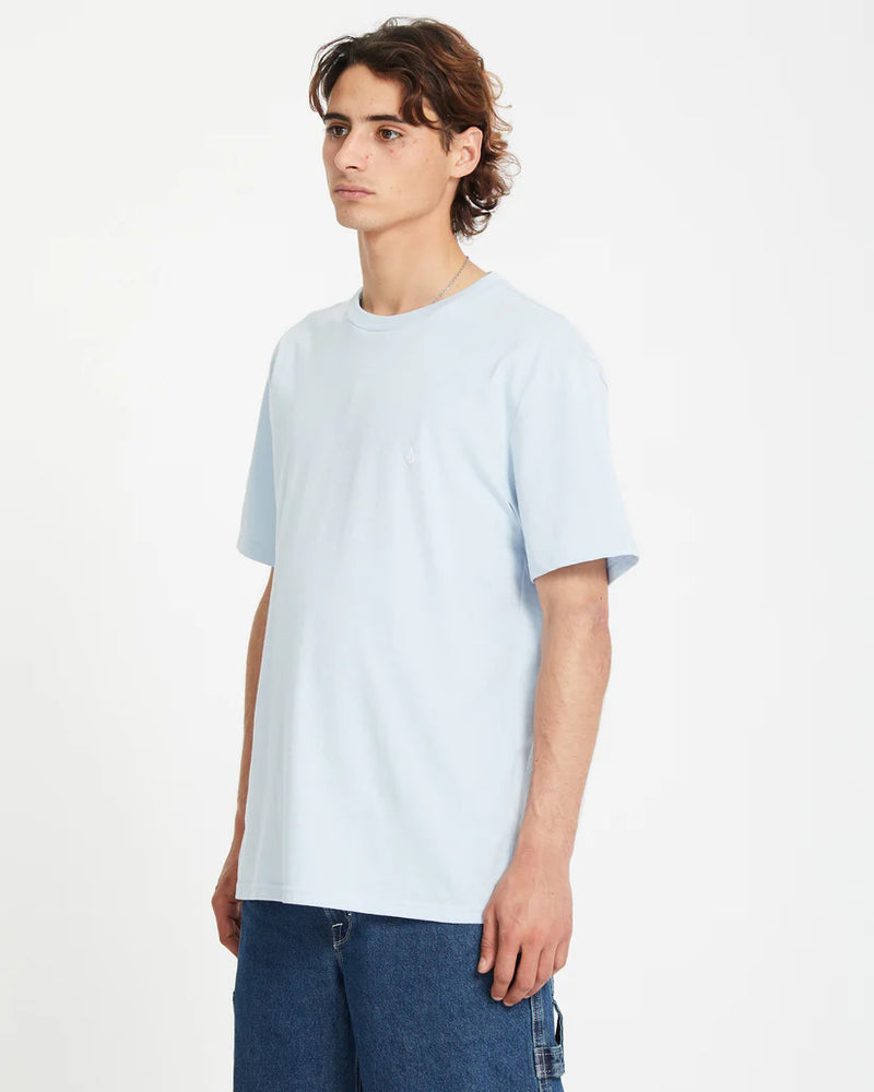 Load image into Gallery viewer, Volcom Unisex Stone Blanks T-Shirt Carolina Blue A3512326_CNA
