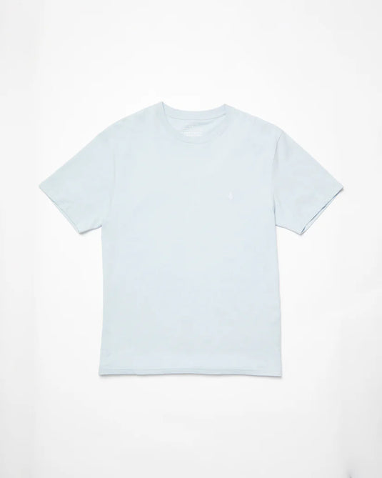 Volcom Unisex Stone Blanks T-Shirt Carolina Blue A3512326_CNA