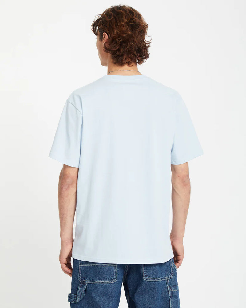 Load image into Gallery viewer, Volcom Unisex Stone Blanks T-Shirt Carolina Blue A3512326_CNA

