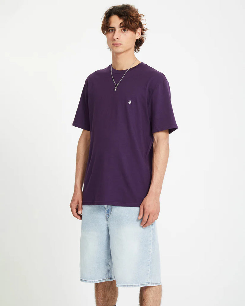 Load image into Gallery viewer, Volcom Unisex Stone Blanks T-Shirt Grape Royale A3512326_GPR
