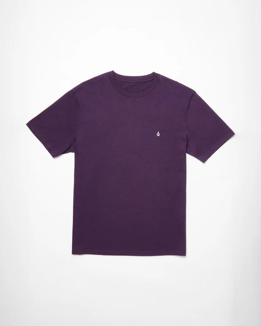 Volcom Unisex Stone Blanks T-Shirt Grape Royale A3512326_GPR
