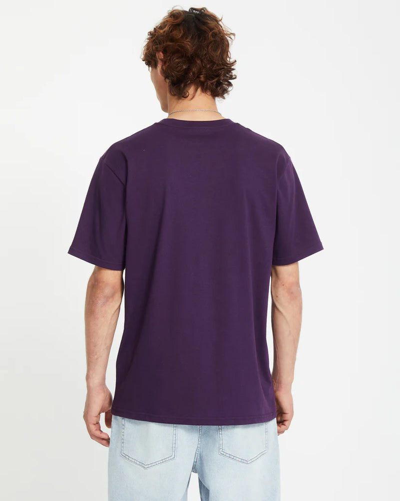 Load image into Gallery viewer, Volcom Unisex Stone Blanks T-Shirt Grape Royale A3512326_GPR
