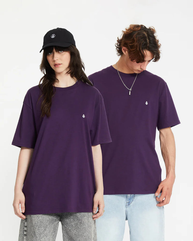 Load image into Gallery viewer, Volcom Unisex Stone Blanks T-Shirt Grape Royale A3512326_GPR
